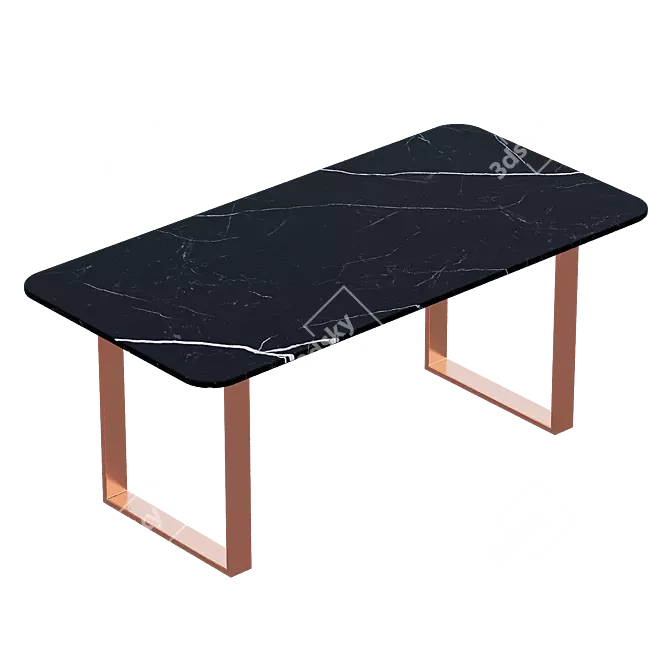 Callisto Dining Table: Sleek Elegance for Your Home 3D model image 6