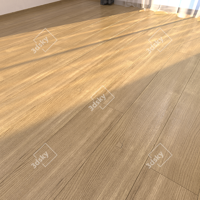 Burma Teak Parquet: HD Textures, Corona & Vray Compatible 3D model image 1