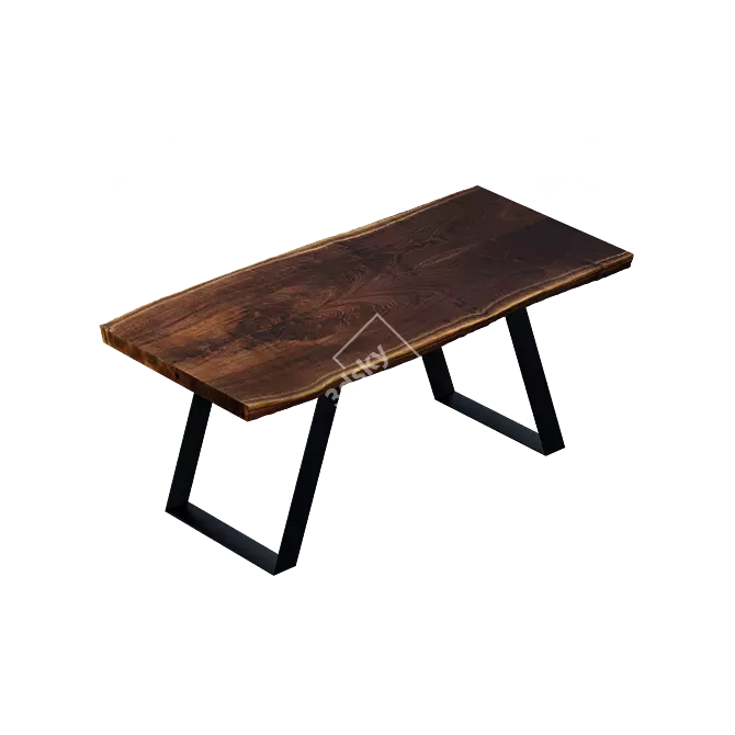 Silvio Dining Table: Stylish and Functional 3D model image 1