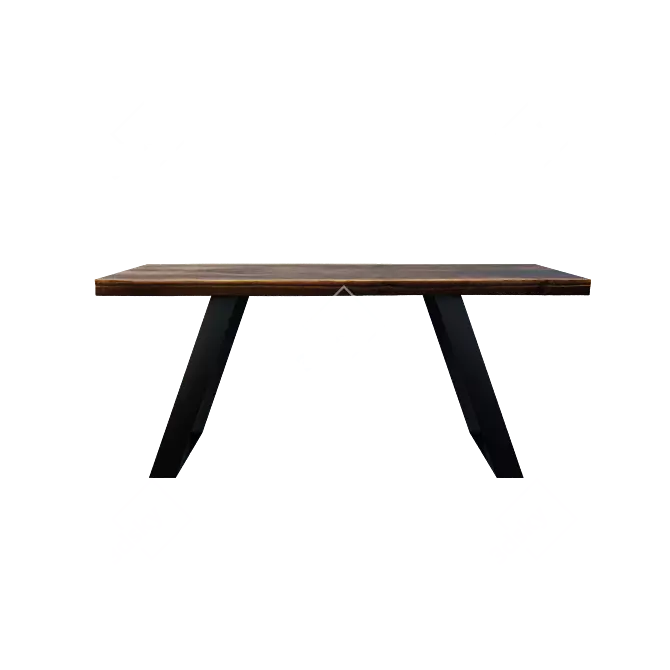 Silvio Dining Table: Stylish and Functional 3D model image 2