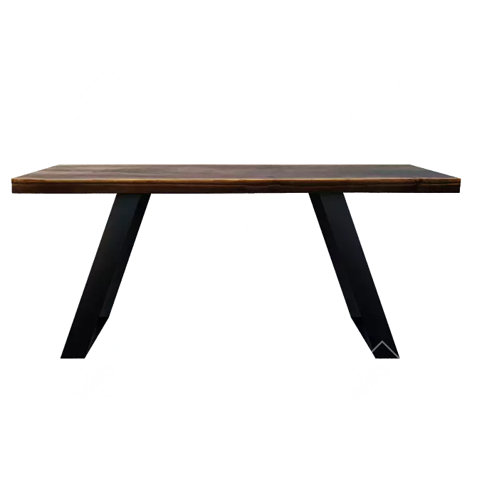 Silvio Dining Table: Stylish and Functional 3D model image 7