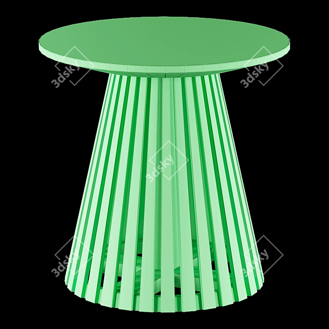 Modern Round Coffee Table 3D model image 4