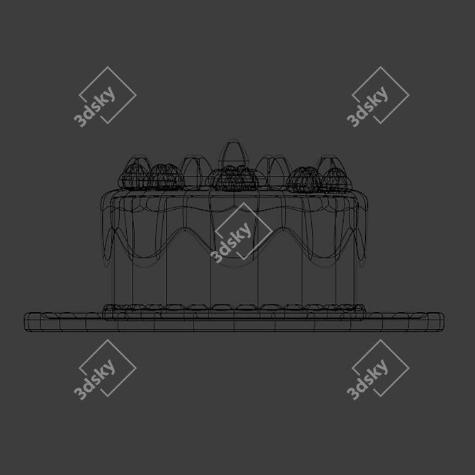 Strawberry Dream Cake 3D model image 5