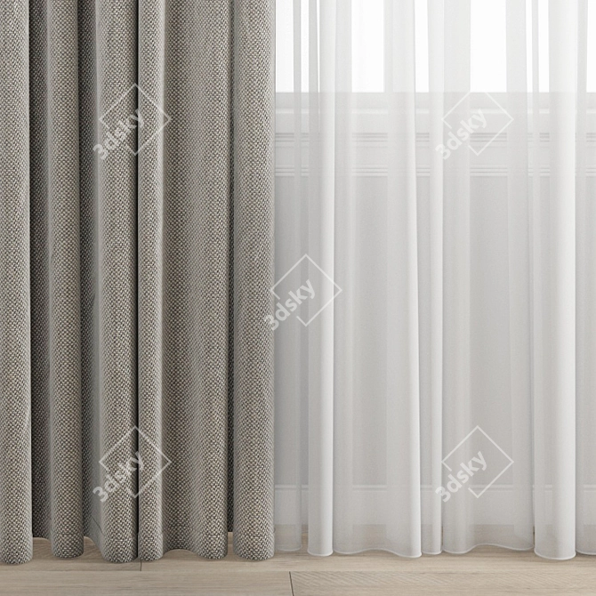 Polygon Curtain Model 3D model image 2