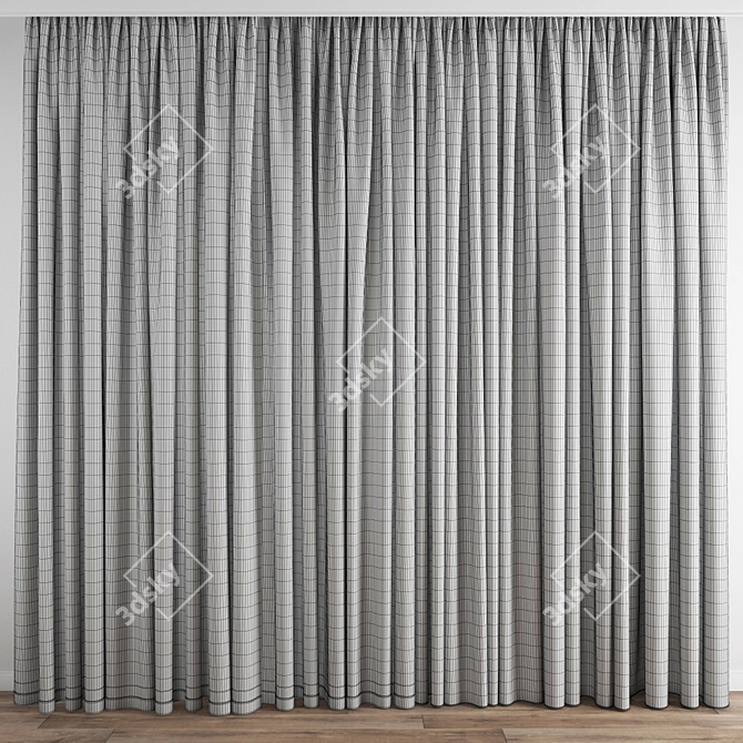 Polygon Curtain Model 3D model image 4