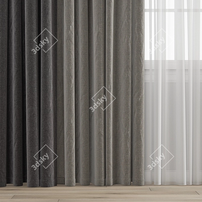 Polygon Curtain Model 3D model image 8