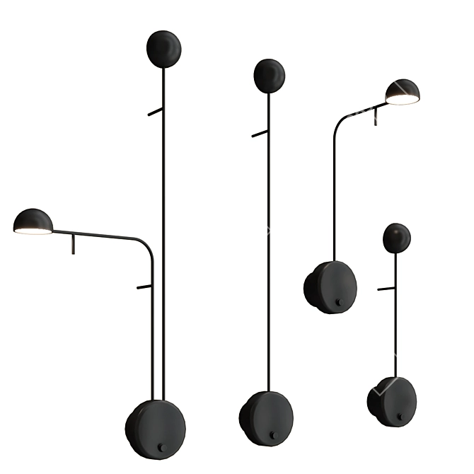 Elegant Wall Light: PIN By Vibia 3D model image 4