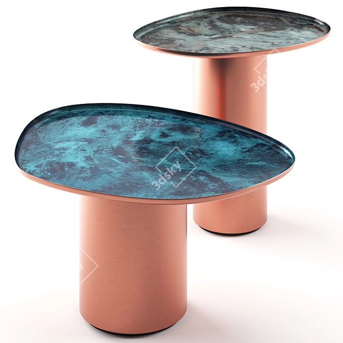 Elegant Drops Coffee Table | De Castelli 3D model image 6