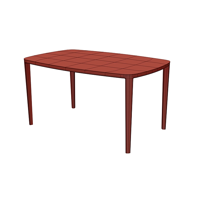 Mia Casa Izi Dining Table: Elegant and Versatile 3D model image 7