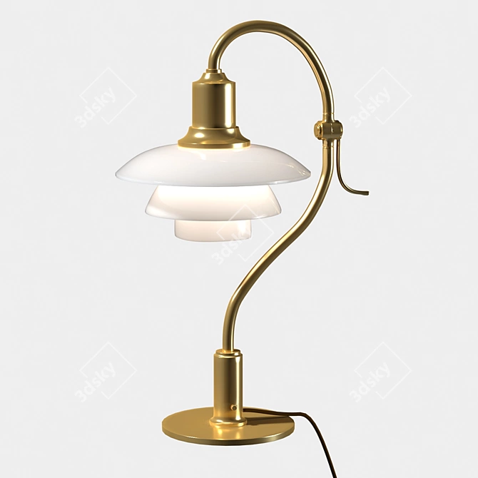 Louis Poulsen Glass Table Lamp 3D model image 1