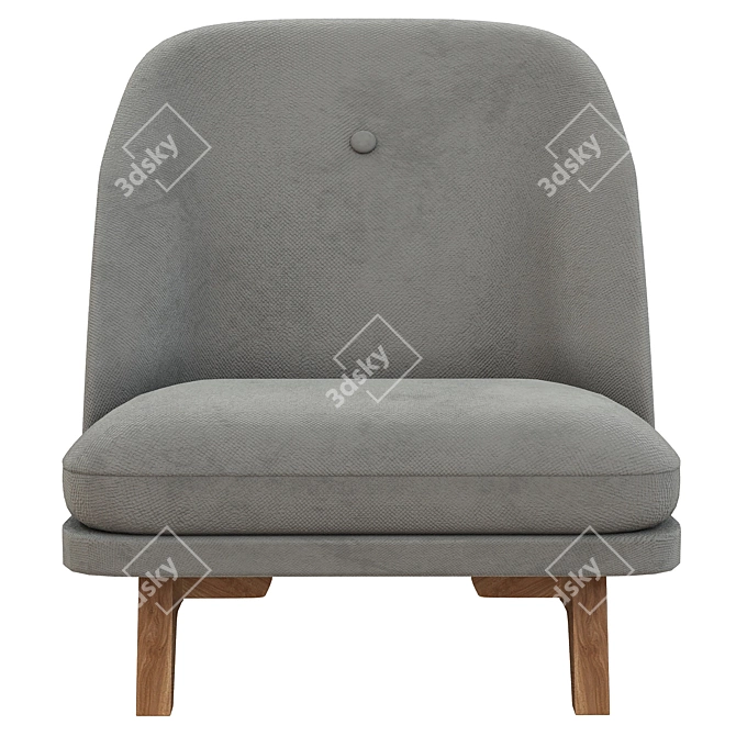 Elegant Georgia Chair: Stylish & Comfortable 3D model image 4