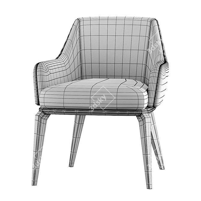 Elegant 1743 Chair by Tecni Nova 3D model image 4