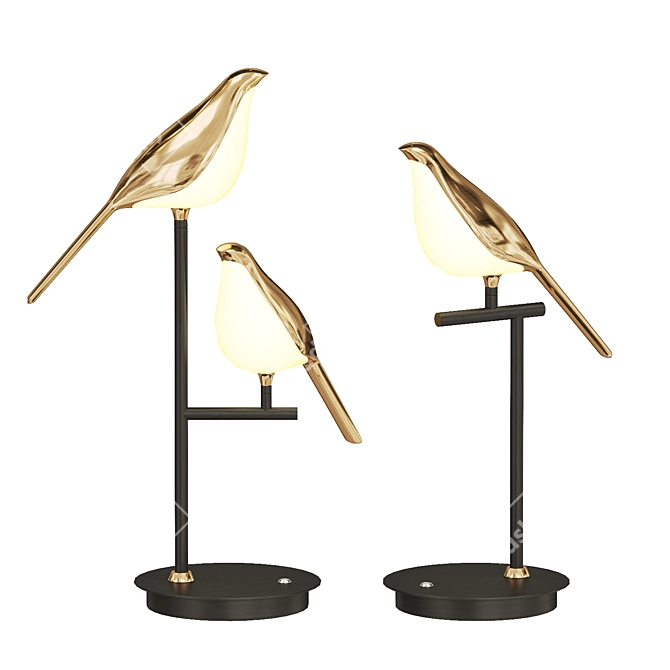 NOMI TAB Bird-shaped Table Lamp 3D model image 1