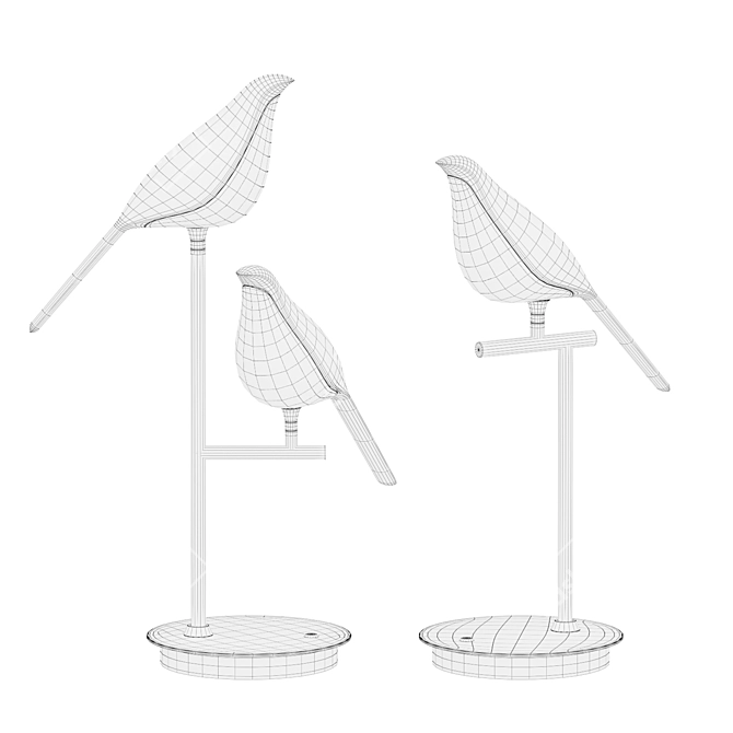 NOMI TAB Bird-shaped Table Lamp 3D model image 2