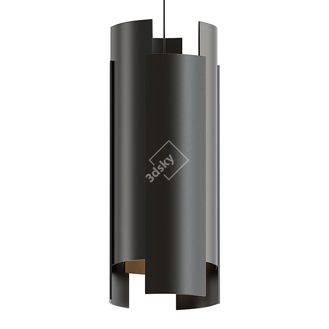 Sleek and Stylish Mini Pendant 3D model image 1