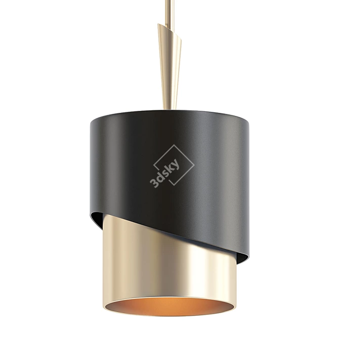 Chic Mini Pendant Light 3D model image 1