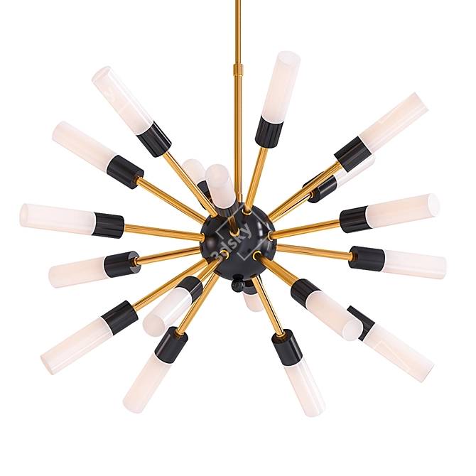 Nordic LED Pendant Chandelier 3D model image 1