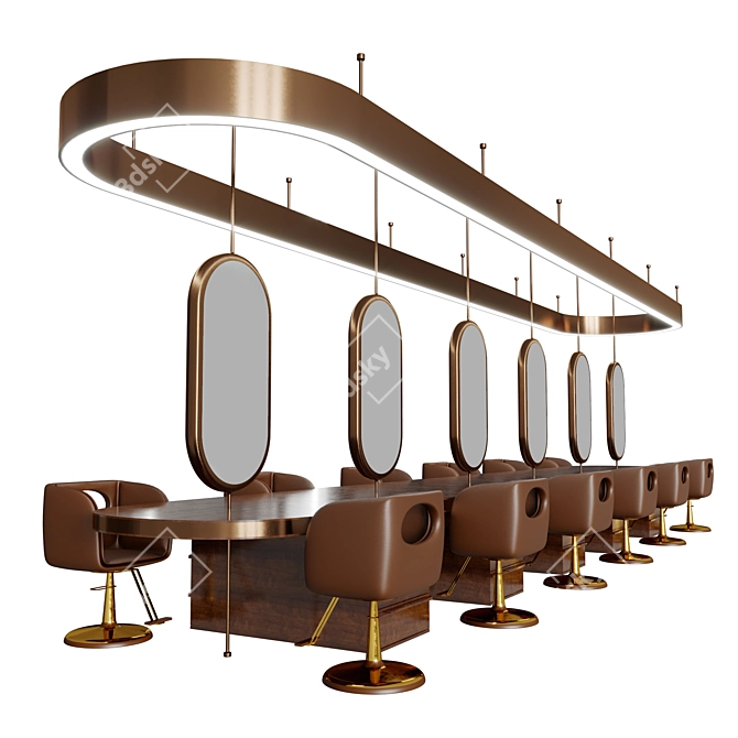 Beauty Salon Set 21 - Stylish & Functional 3D model image 1