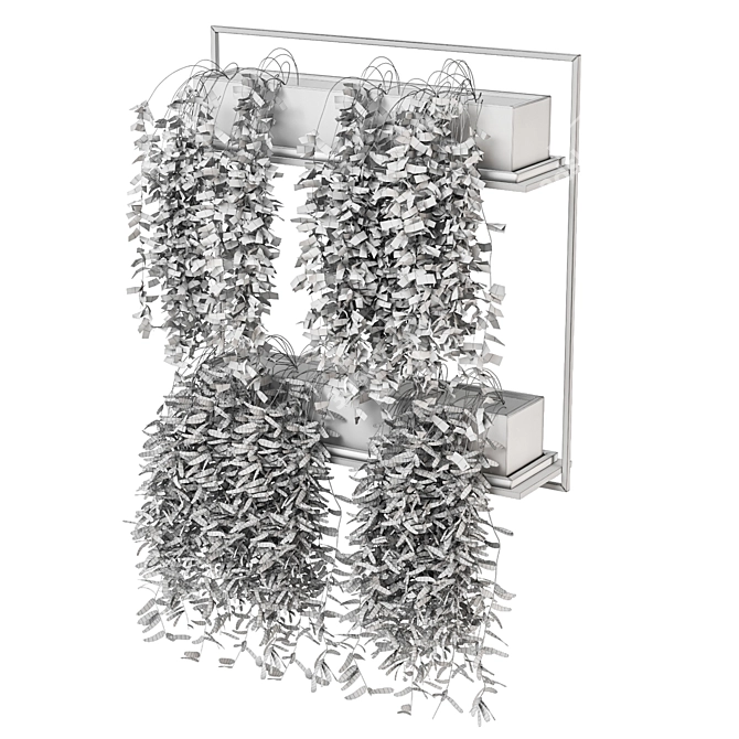 Metal Box Hanging Plant Set 3D model image 6