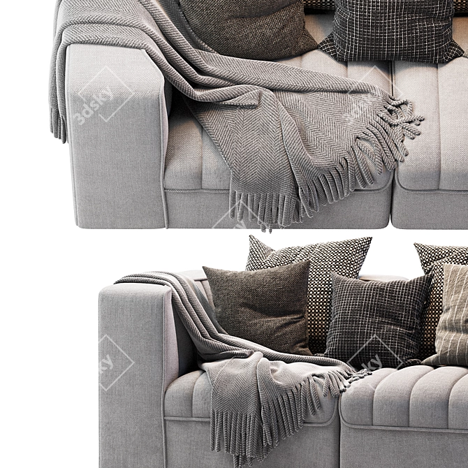 ARFLEX 9000 Sofa: Contemporary Comfort for Modern Living 3D model image 2