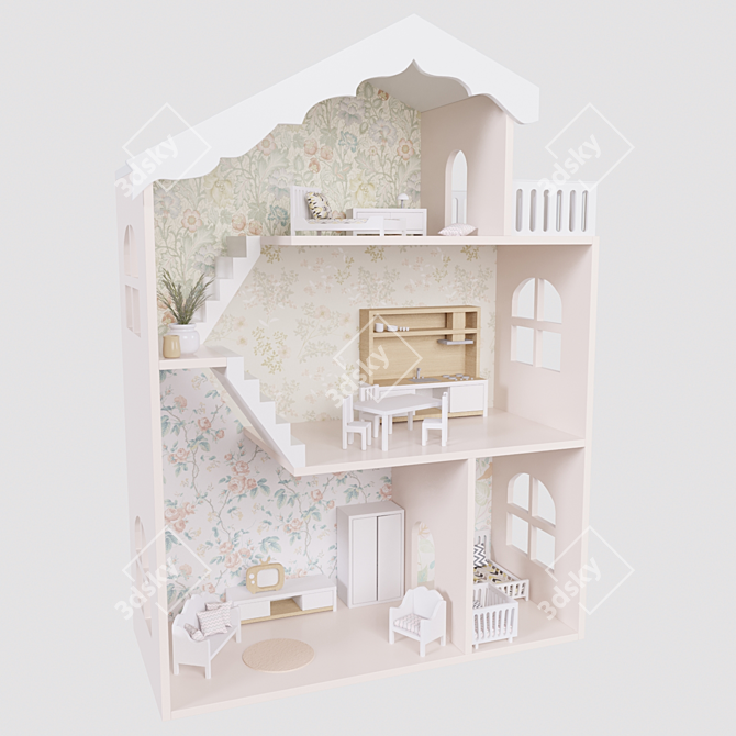 Detki Vetki Dollhouse 3D model image 1