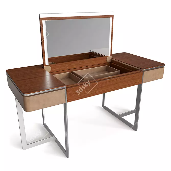 Oak Broadway Dressing Table 3D model image 2