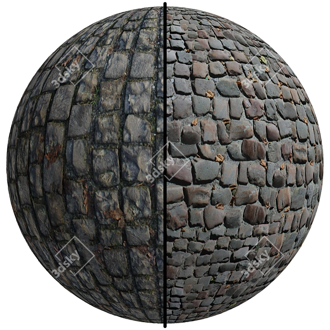 Seamless 4K FB67 Floor Stone 3D model image 1