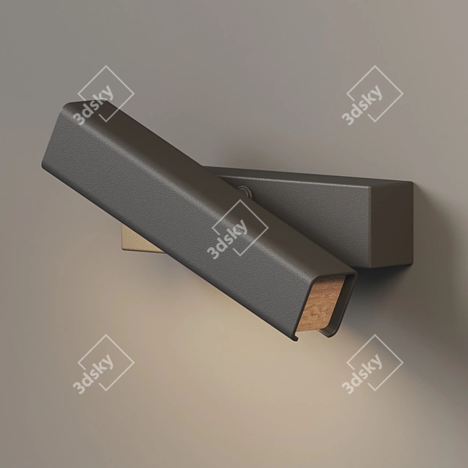 Sleek Mumu LED Wall Sconce 3D model image 2