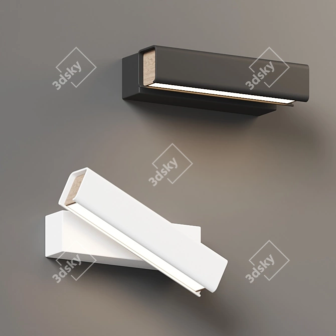 Sleek Mumu LED Wall Sconce 3D model image 3