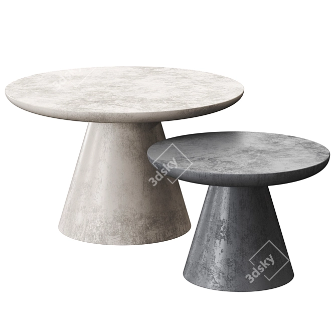 Sleek Conix Coffee Table 3D model image 1