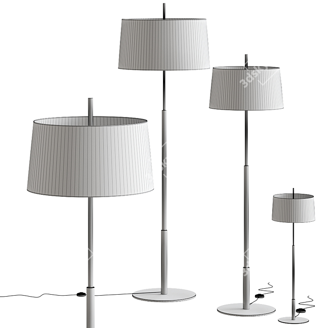 Diana Mayor Floor Lamp: Stylish Illumination 3D model image 2