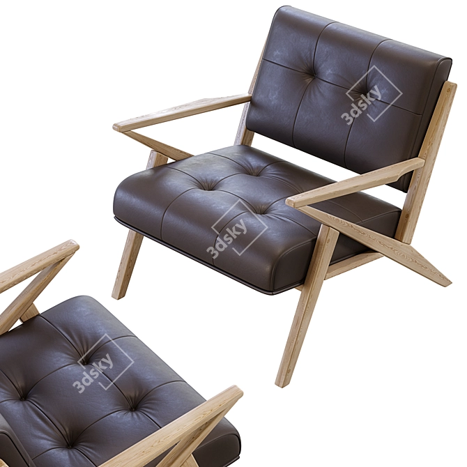 Contemporary Christenia Lounge Chair 3D model image 1