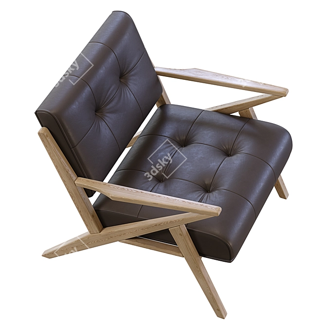 Contemporary Christenia Lounge Chair 3D model image 5