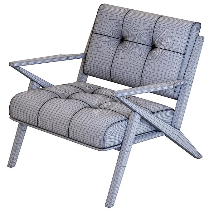 Contemporary Christenia Lounge Chair 3D model image 6