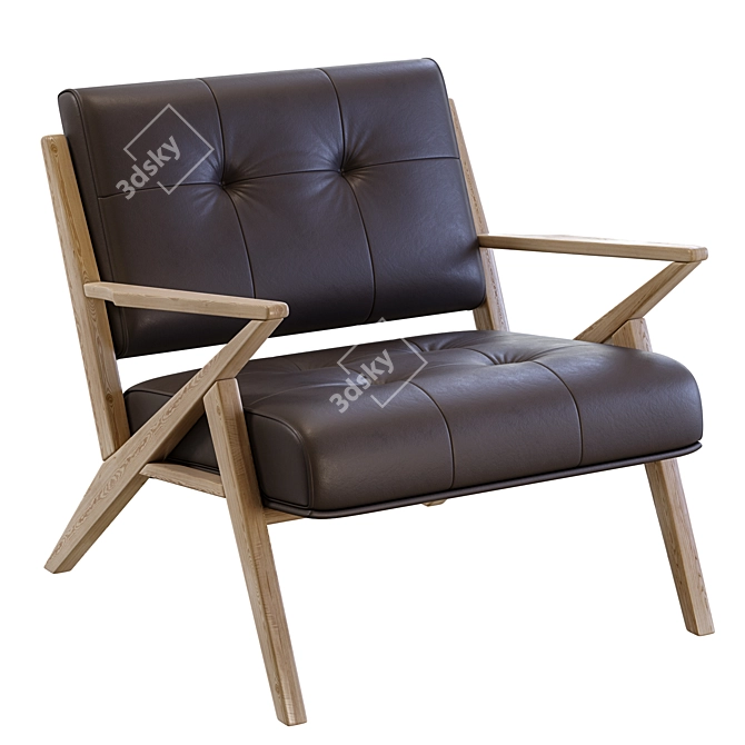 Contemporary Christenia Lounge Chair 3D model image 7