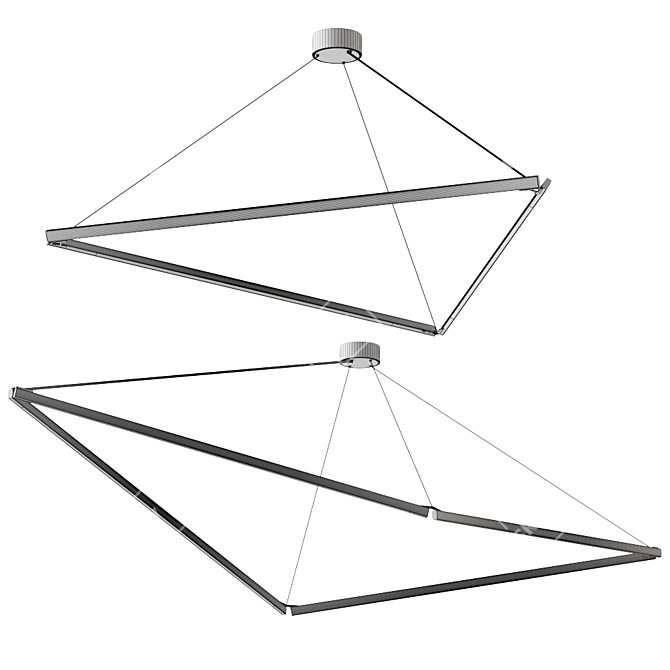 Sleek 3D Archier Pendant Lamp 3D model image 2