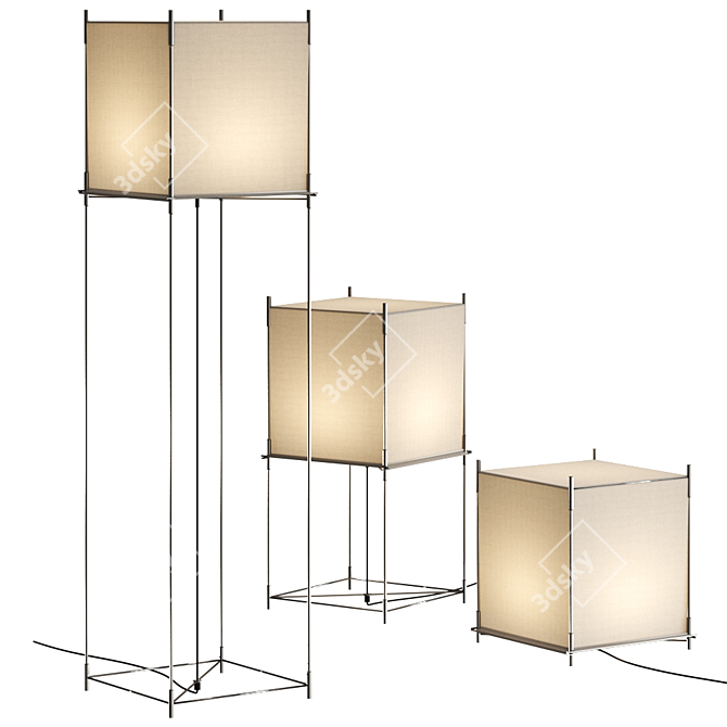 Minimalist Floor Lamp: Lotek Xs by Hollands Licht 3D model image 3