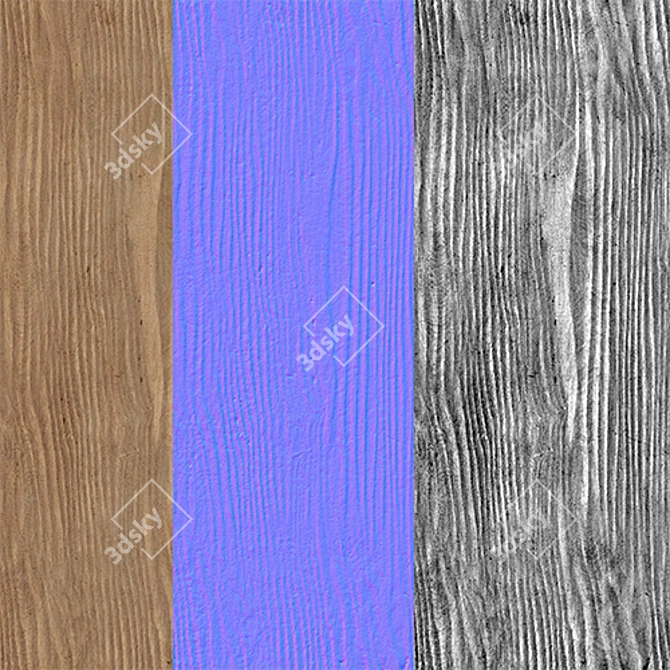 Wood 3 - High Definition 3D Textures 3D model image 2