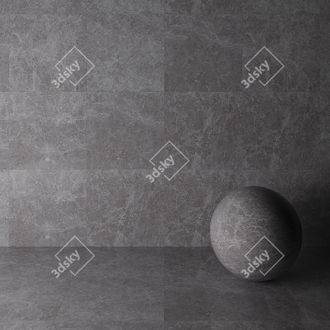 Baltic Gray 80x80 - HD Textured Wall & Floor Tiles 3D model image 3