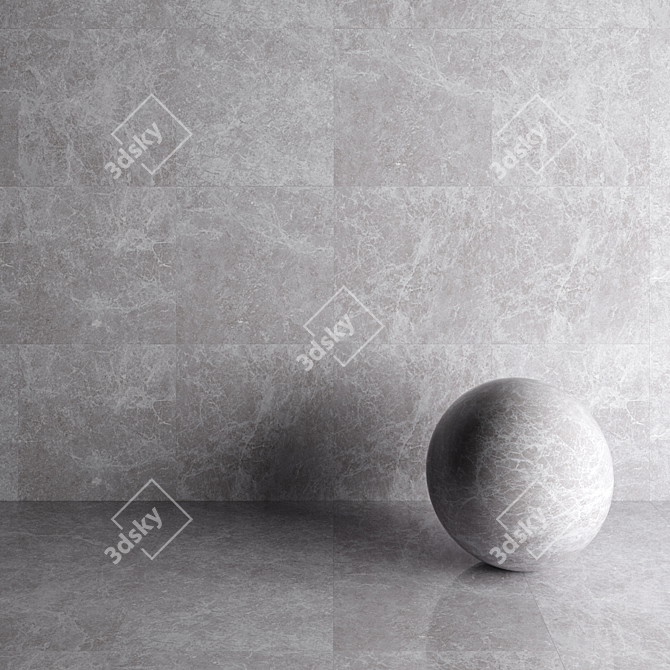 Baltic Gray 80x80 - HD Textured Wall & Floor Tiles 3D model image 4