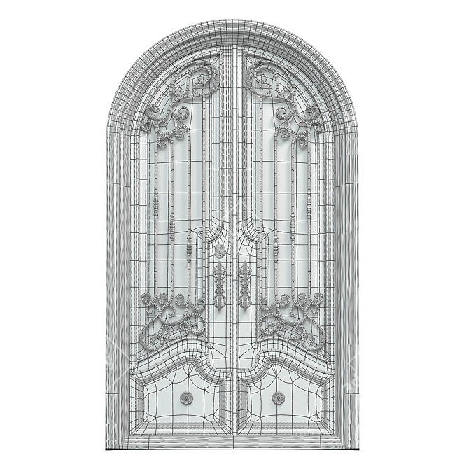 Title: 
Elegant Abby Iron Door 3D model image 2