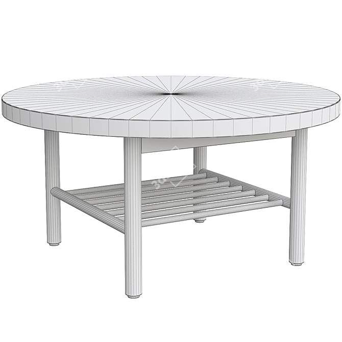 LISTERBY Scandinavian Coffee Table 3D model image 3