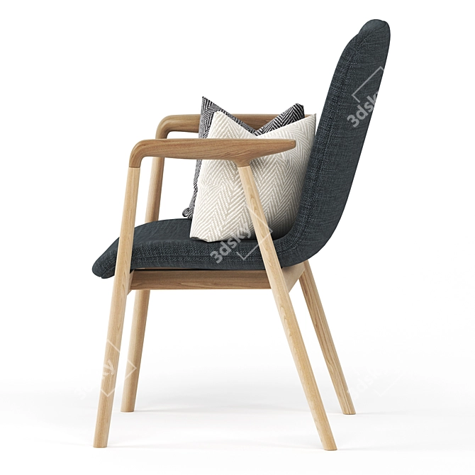 Minimalistic Miyazaki Chair: Modern Elegance for Your Space 3D model image 4