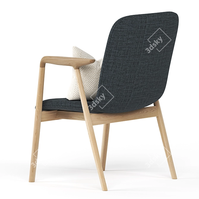Minimalistic Miyazaki Chair: Modern Elegance for Your Space 3D model image 5