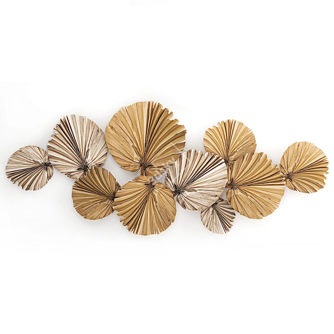 Eco Wall Decor: Bouquet of Dried Flowers 3D model image 5