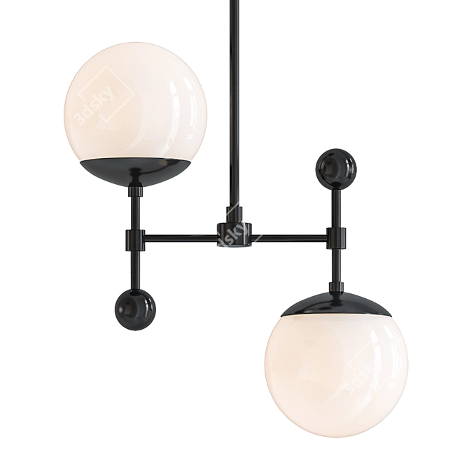 Modern Hanging Globe Light 3D model image 1