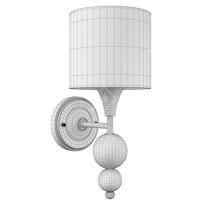 Elegant Freya Lauren Sconce 3D model image 2