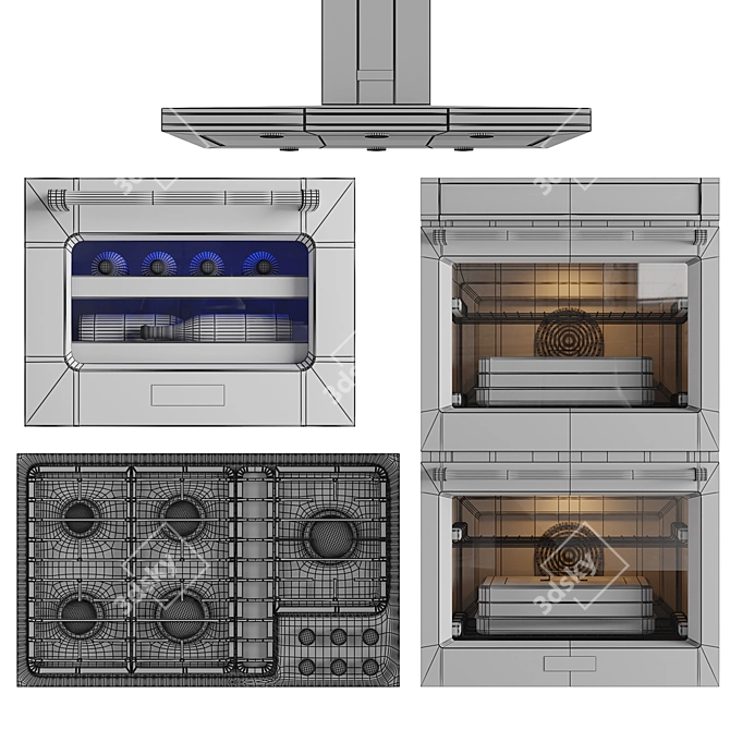 Kitchenaid Kitchen Appliances Collection 3D model image 5