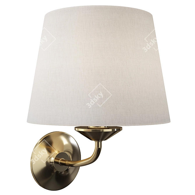 Elegant Alfa Selva Sconce 3D model image 1