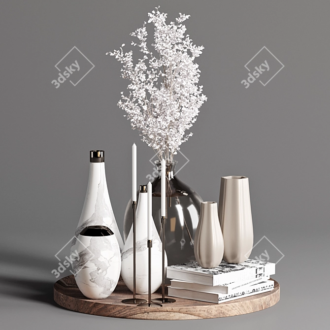 2017 Decorative Set - MAX, OBJ, MTL 3D model image 1